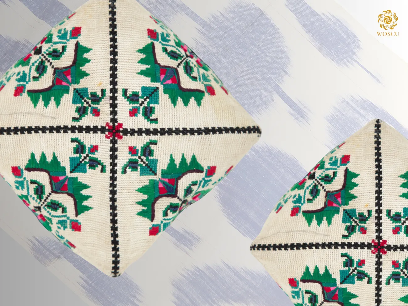 What technique are used to make many types of Samarkand skullcaps?